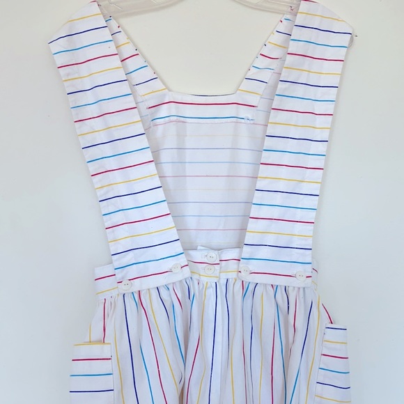 Vintage A.Byer White/Rainbow Striped Romper - Picture 4 of 5
